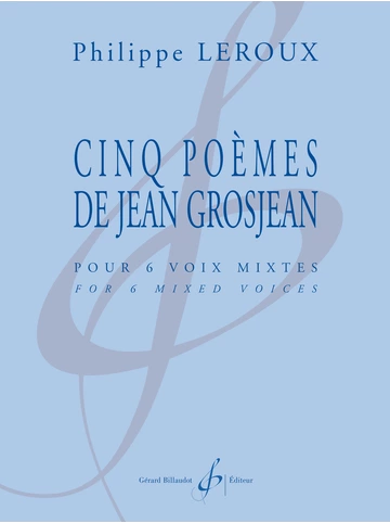 Cinq poèmes de Jean Grosjean Visuell